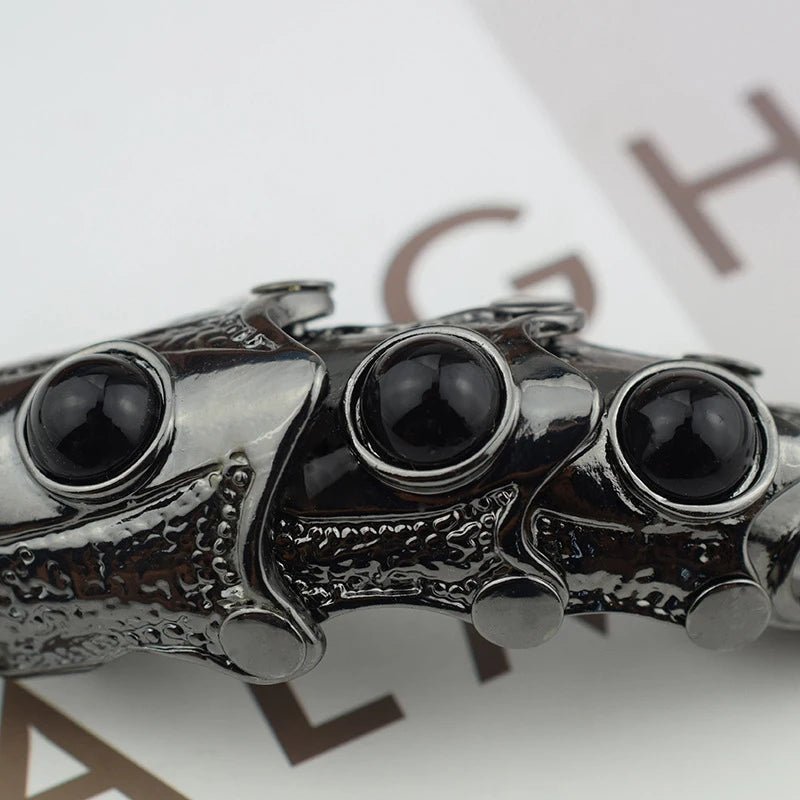 Dragon Skull Finger Long Rings Punk Rock Animal Skull Finger Long Rings Halloween Cosplay Costume Accessories Jewelry Vintage