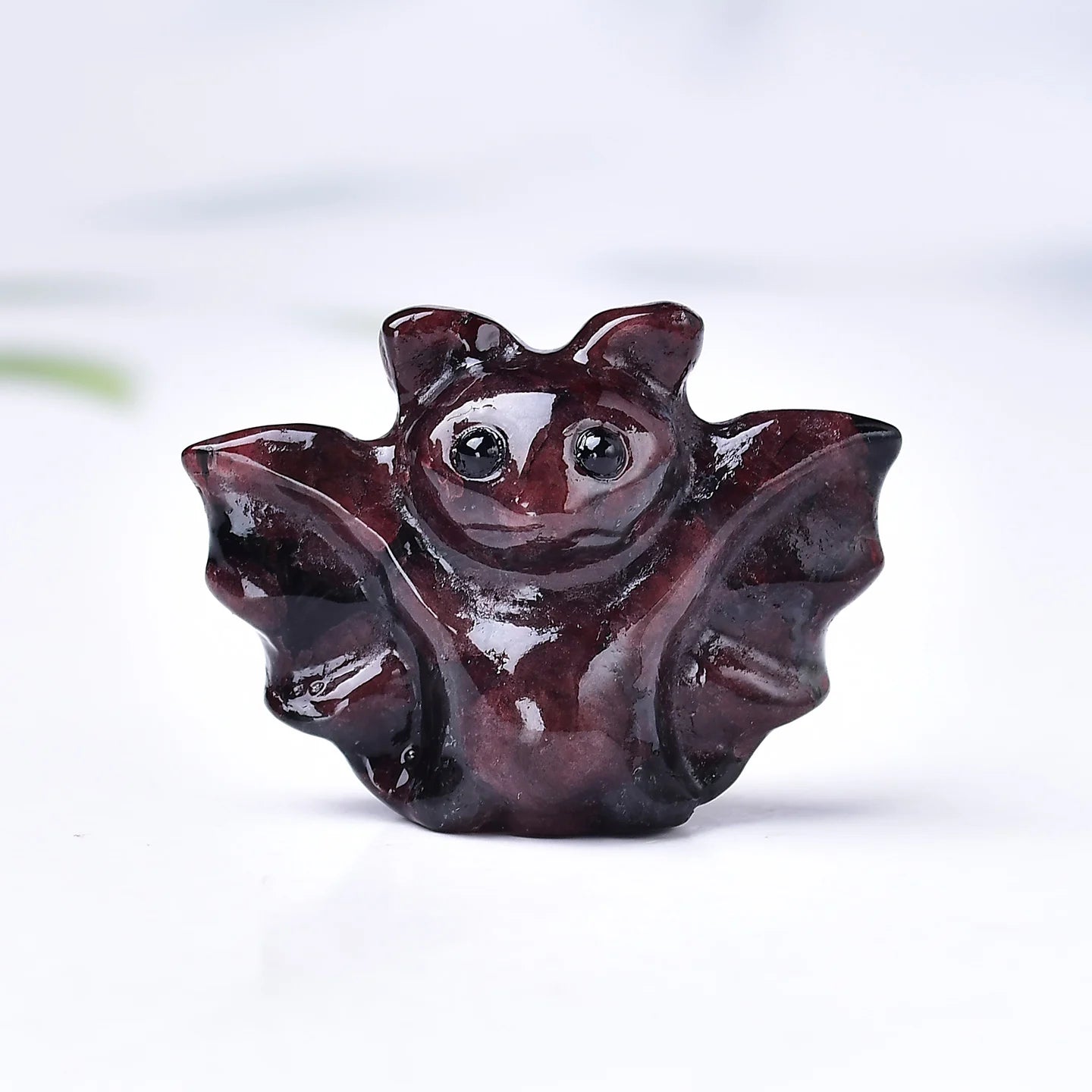 Crystal carved bat, a perfect Halloween crystal gift, a mini item