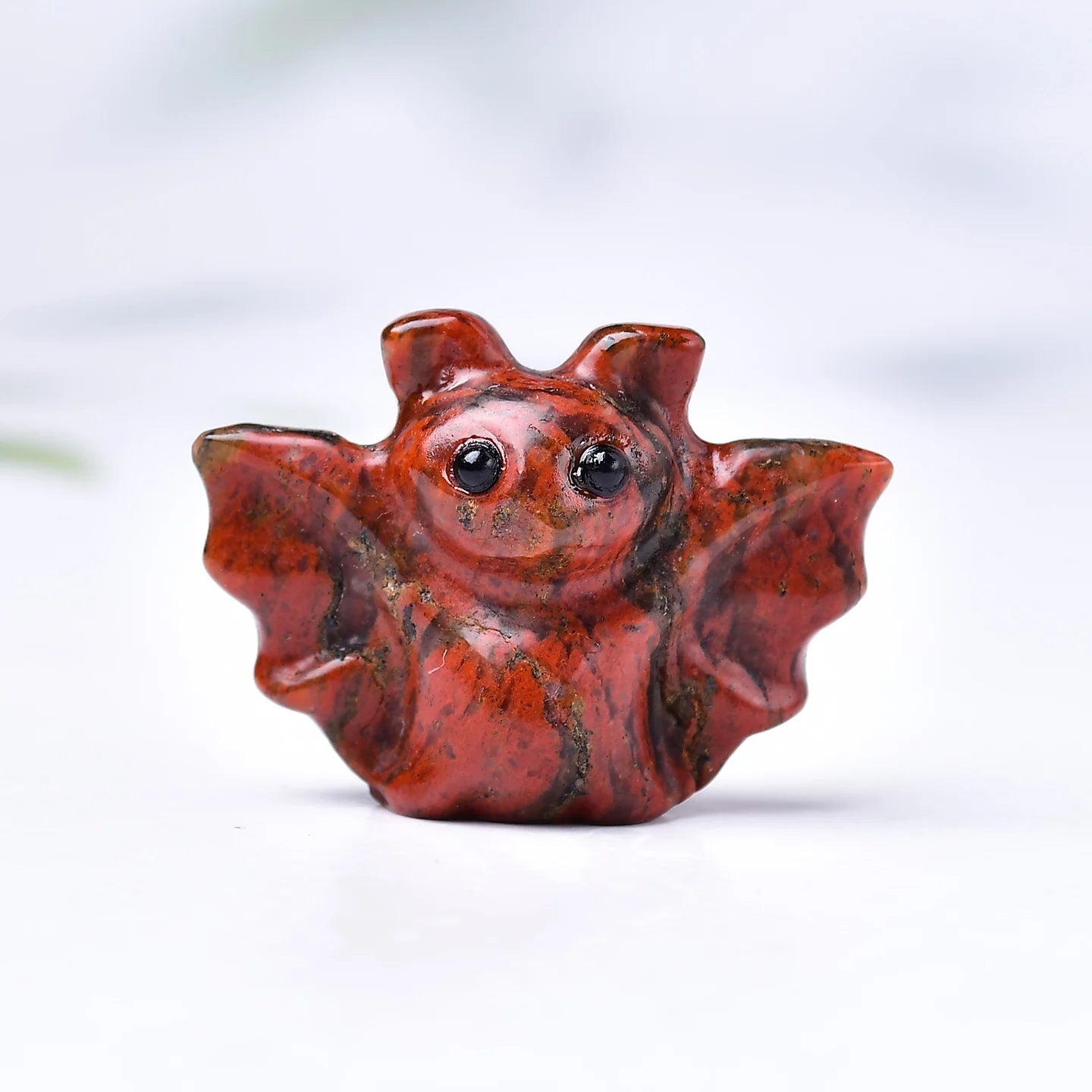 Crystal carved bat, a perfect Halloween crystal gift, a mini item