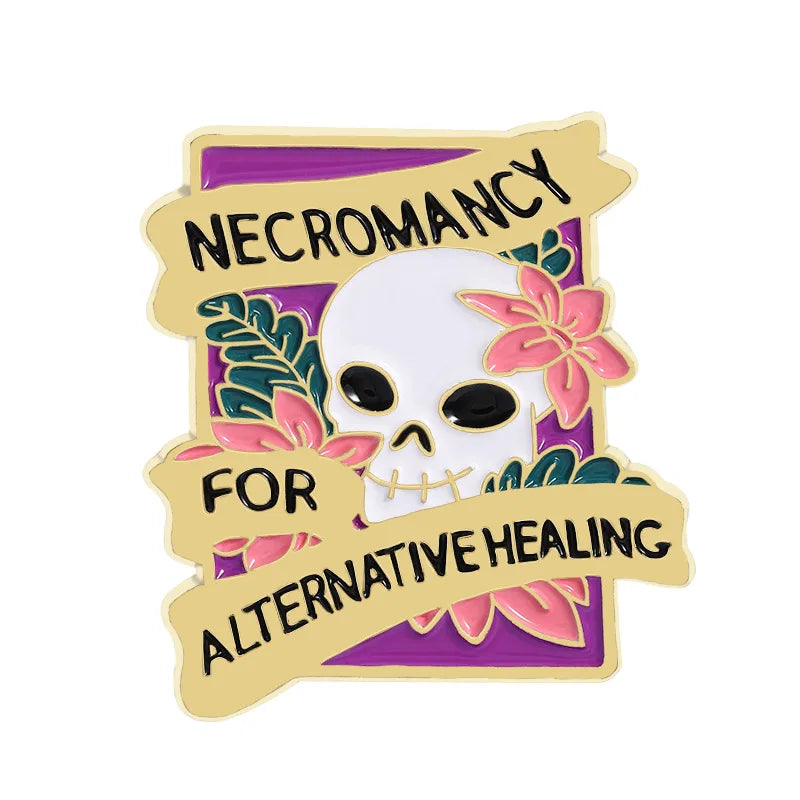 Halloween Skull Ghost Enamel Pins Stay Weird Letters Brooch Cartoon Cloak Black Cat Bone Coffin Sickle Lapel Badges Jewelry Gift