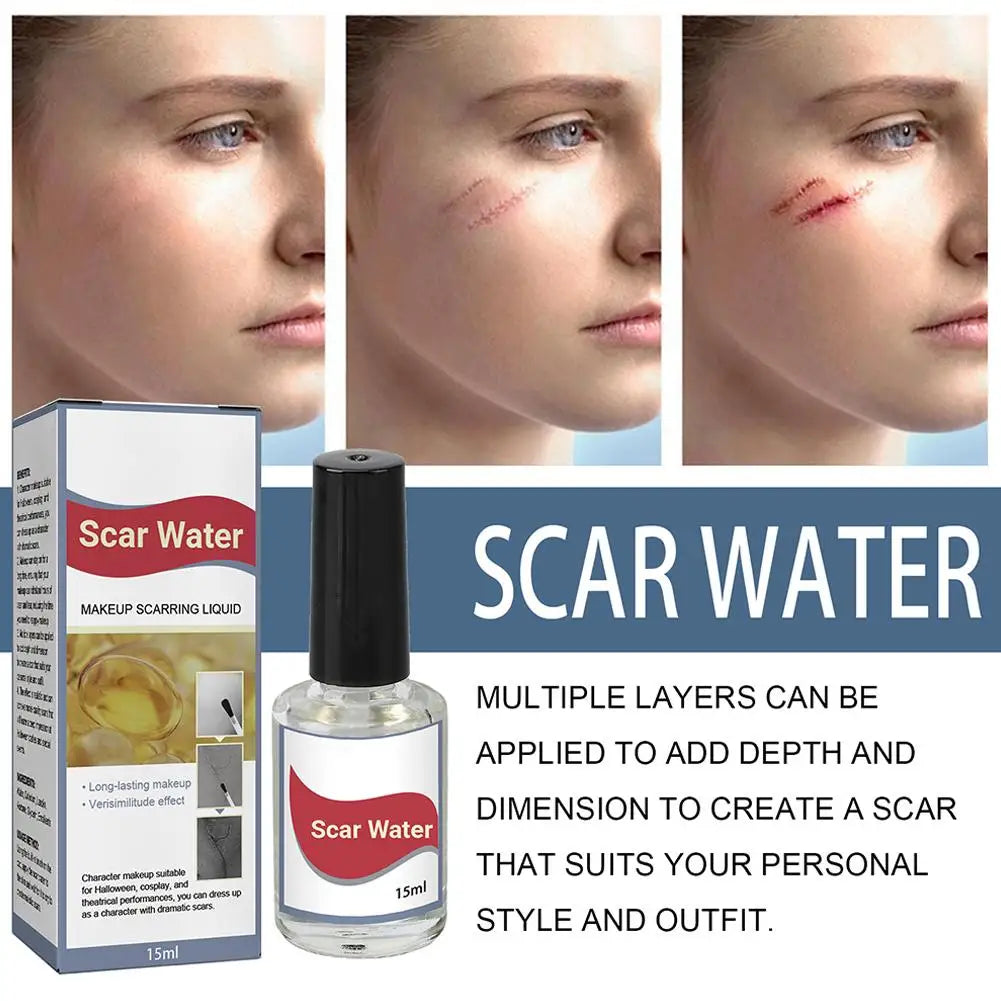 Makeup Scarring Liquid, Scarring Liquid Special Effect Make Up, Liquid Scar Makeup Cosmetic Special Effects Liquid For Halloween