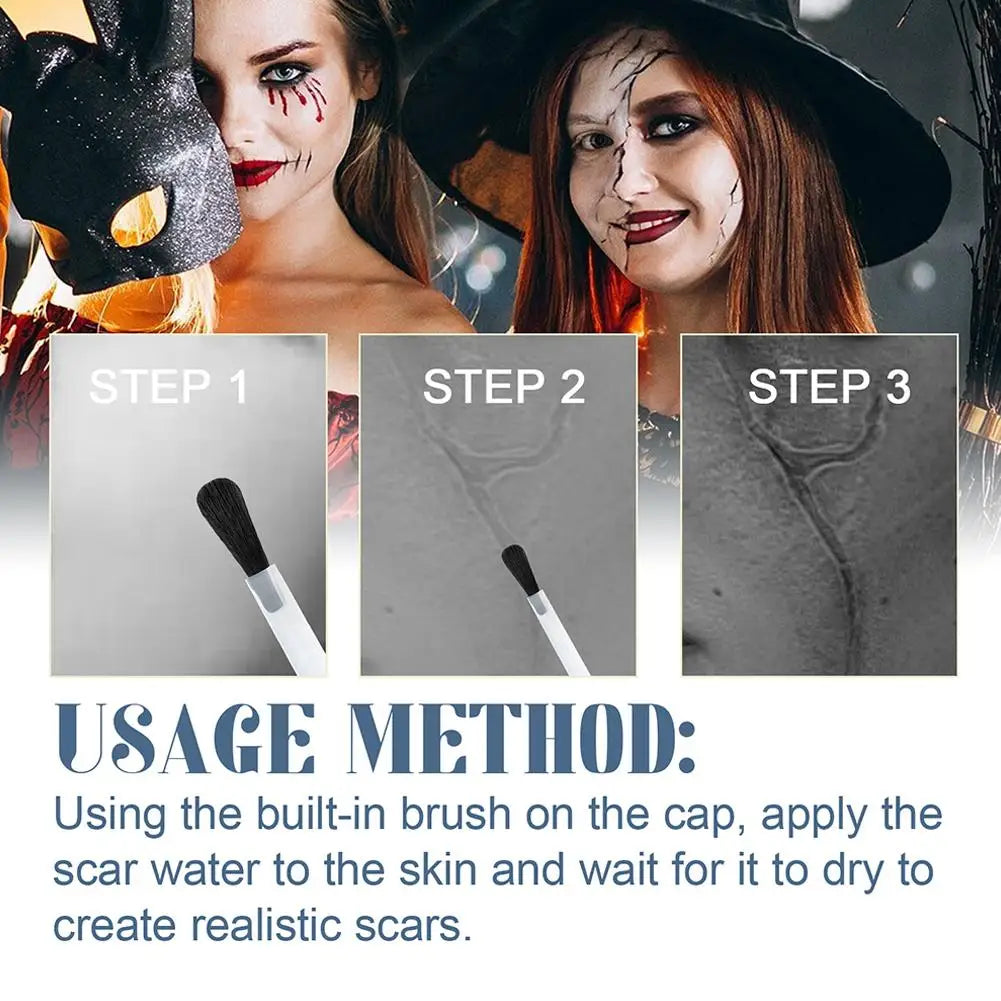 Makeup Scarring Liquid, Scarring Liquid Special Effect Make Up, Liquid Scar Makeup Cosmetic Special Effects Liquid For Halloween