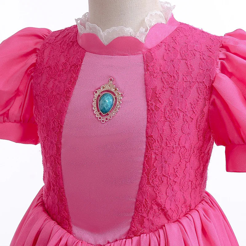 KLFLGD Black Lace Halloween Dress Up Girl's Birthday Party Performance Dress New Girl Role Playing Dress 4-12 Years Old