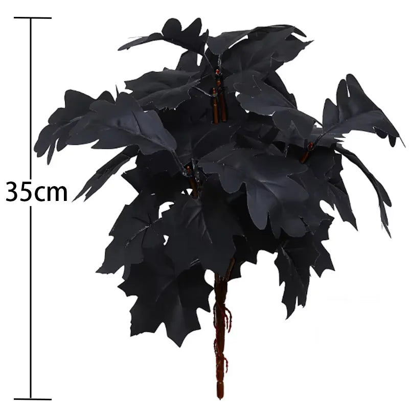 35cm Autumn Artificial Maple Leaves Bouquet Silk Plants Branch for Halloween Thanksgiving Day Fireplace Festival Home Fall Decor