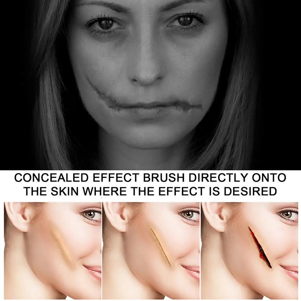 Makeup Scarring Liquid, Scarring Liquid Special Effect Make Up, Liquid Scar Makeup Cosmetic Special Effects Liquid For Halloween