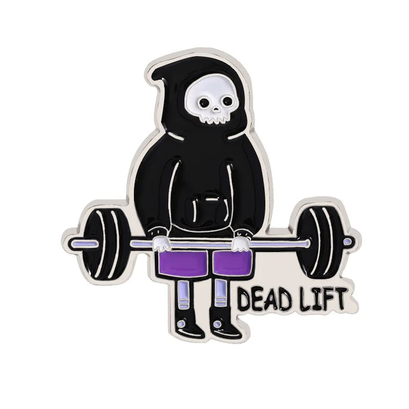 Halloween Skull Ghost Enamel Pins Stay Weird Letters Brooch Cartoon Cloak Black Cat Bone Coffin Sickle Lapel Badges Jewelry Gift