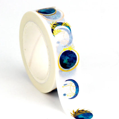 NEW 1PC 10M Deco Mushrooms Leaves Pumpkin Ghost Moon Gold Foil Halloween Washi Tape Set for Planner Masking Tape Cute Stationery