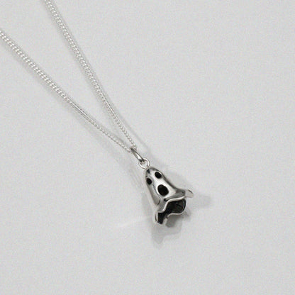 European and American popular Instagram style exquisite little ghost pendant necklace Halloween cartoon personality ghost