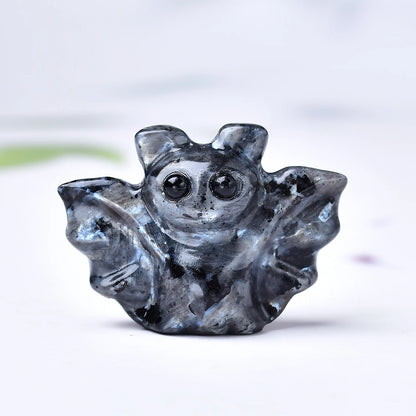 Crystal carved bat, a perfect Halloween crystal gift, a mini item