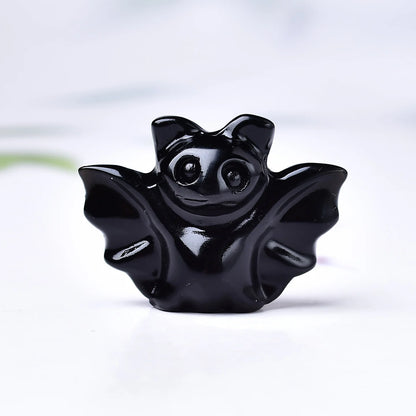Crystal carved bat, a perfect Halloween crystal gift, a mini item
