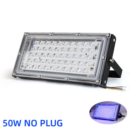 UV Floodlight Lights 50W 100W LED Stage Blacklight Ultraviolet Flood Effect Light for Halloween Xmas Dance DJ Disco Party Bar