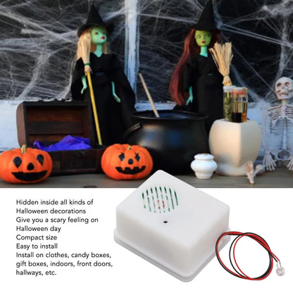 Halloween Sound Player Compact ABS Sturdy Multipurpose Horror Loudspeaker For Halloween Party Decoration Outdoor