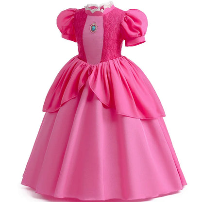 KLFLGD Black Lace Halloween Dress Up Girl's Birthday Party Performance Dress New Girl Role Playing Dress 4-12 Years Old