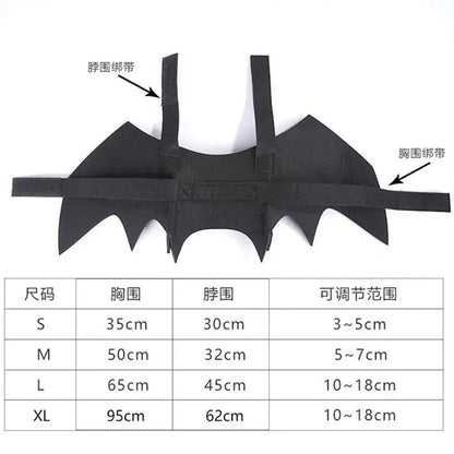 Pet Cat Bat Wings Cat Halloween Costume Puppy Collar Leads Cosplay Props Halloween Party Dress Up Accessories Pet Supplies