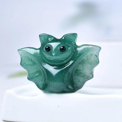 Crystal carved bat, a perfect Halloween crystal gift, a mini item